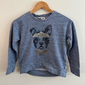 GAP Kids DC Wonder Woman Dog Sweatshirt Girls Graphic Top Size M